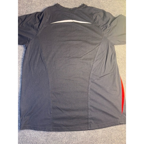 Nike Legend 2.0 T-Shirt Men's 2XL Black Dri-Fit Stretch Short Sleeve‎ V Neck - Picture 2 of 7